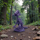 Skeleton Parasaurolophus With Stand And Stick Silk Midnight Purple - Front