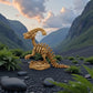 Skeleton Parasaurolophus With Stand And Stick Wood - Side