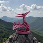 Skeleton Pteranodon With Nest Silk Smokey Wine - Side