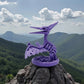 Skeleton Pteranodon With Nest Silk Starling Purple - Side