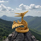 Skeleton Pteranodon With Nest Wood - Side