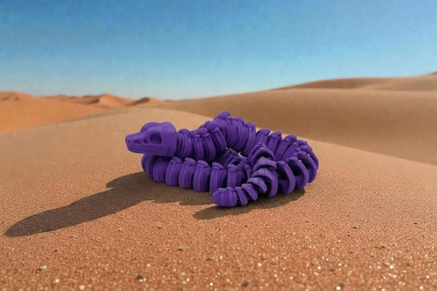 Skeleton Snake 2 Silk Midnight Purple - Side