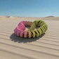 Skeleton Snake 2 Silk Pink Yellow - Back