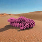 Skeleton Snake 2 Silk Pink Yellow - Side