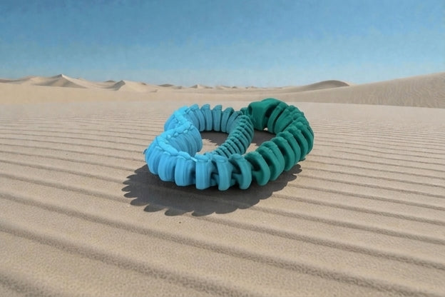 Skeleton Snake 2 Silk Sapphire Forest - Back
