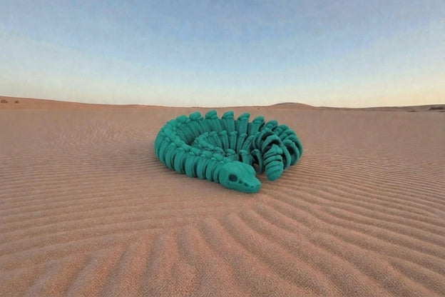 Skeleton Snake 2 Silk Sapphire Forest - Front
