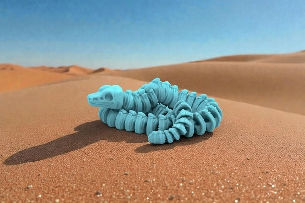 Skeleton Snake 2 Silk Sapphire Forest - Side