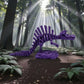 Skeleton Spinosaurus With Stand Silk Midnight Purple - Side