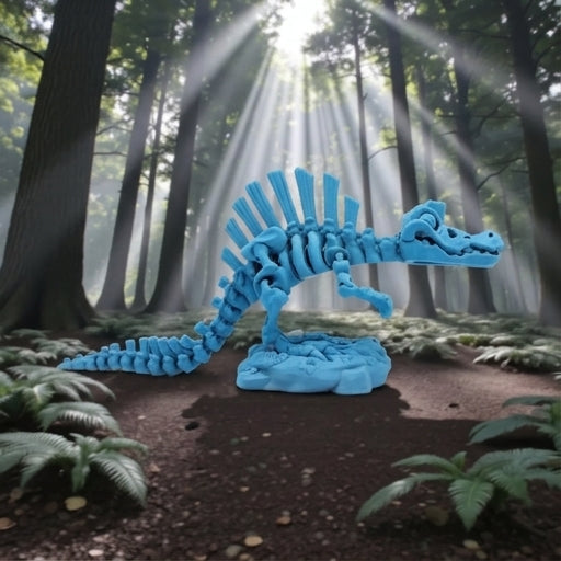 Skeleton Spinosaurus With Stand Silk Sapphire Forest - Side