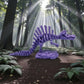 Skeleton Spinosaurus With Stand Silk Starling Purple - Side