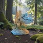 Skeleton Spinosaurus With Stand Silk Tropical Sunset - Front