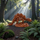 Skeleton Stegosaurus With Stand Silk Red Copper - Side