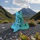 Skeleton Stegosaurus With Stand Silk Sapphire Forest - Back