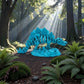 Skeleton Stegosaurus With Stand Silk Sapphire Forest - Side