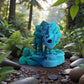 Skeleton Triceratops With Stand Silk Sapphire Forest - Front