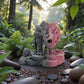 Skeleton Triceratops With Stand Silk Smokey Wine - Front