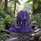 Skeleton Triceratops With Stand Silk Starling Purple - Front