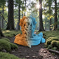 Skeleton Triceratops With Stand Silk Tropical Sunset - Back