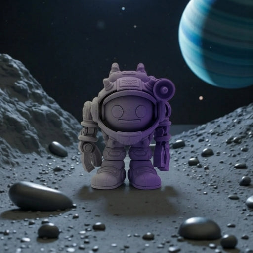 Spacemoji Silk Midnight Purple - Front