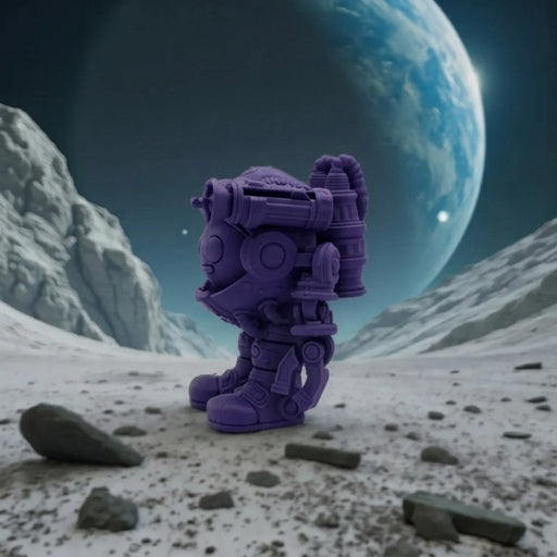Spacemoji Silk Midnight Purple - Side