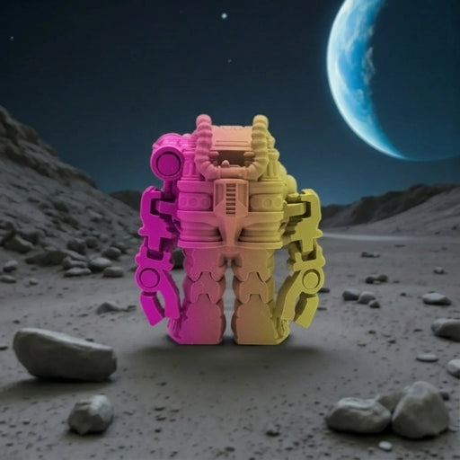 Spacemoji Silk Pink Yellow - Back