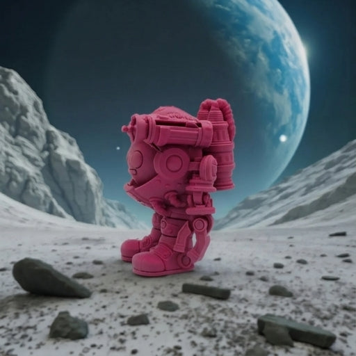 Spacemoji Silk Pink Yellow - Side