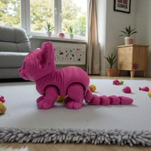 Sphynx Cat Silk Pink Yellow - Side