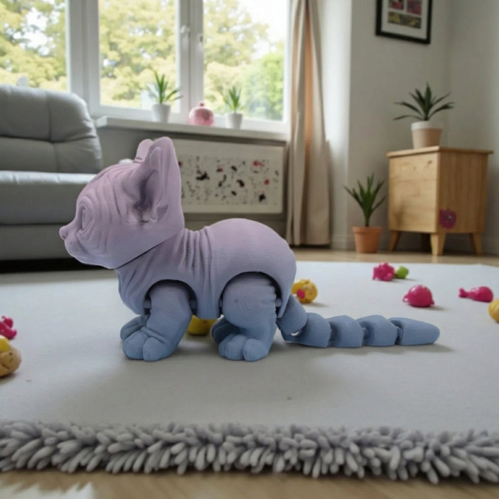 Sphynx Cat Silk Rainbow - Side