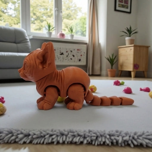 Sphynx Cat Silk Red Copper - Side