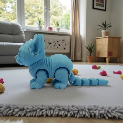 Sphynx Cat Silk Sapphire Forest - Side