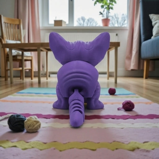 Sphynx Cat Silk Starling Purple - Back