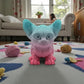 Sphynx Cat Silk Teal Orange Red - Front