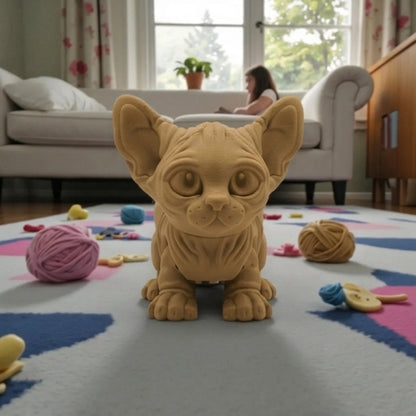 Sphynx Cat Wood - Front