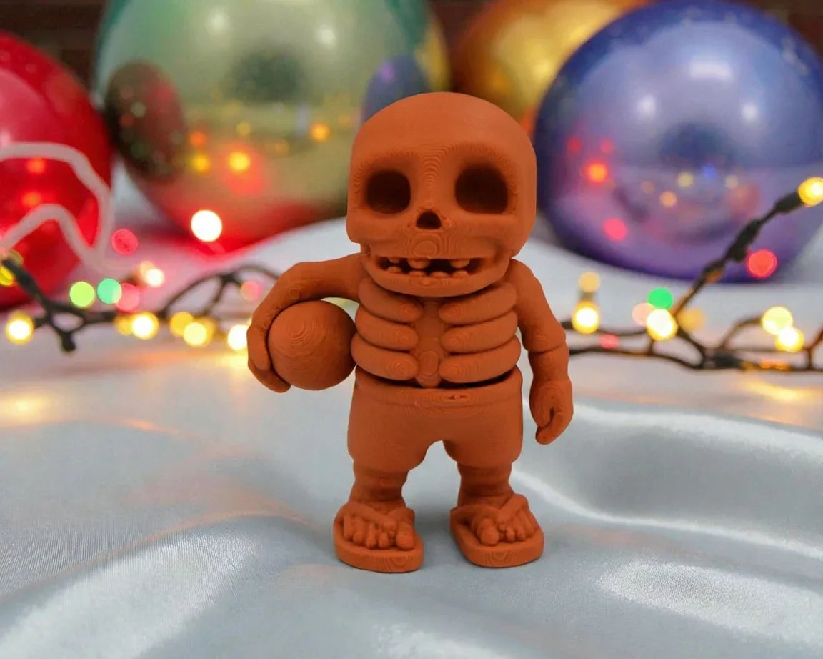 Summer Tiny Skeleton Silk Red Copper - Front