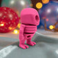 Tiny Alien Skeleton Silk Pink Yellow - Side