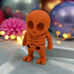 Tiny Alien Skeleton Silk Red Copper - Front