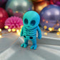Tiny Alien Skeleton Silk Sapphire Forest - Front