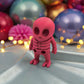 Tiny Alien Skeleton Silk Smokey Wine - Front