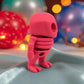 Tiny Alien Skeleton Silk Smokey Wine - Side