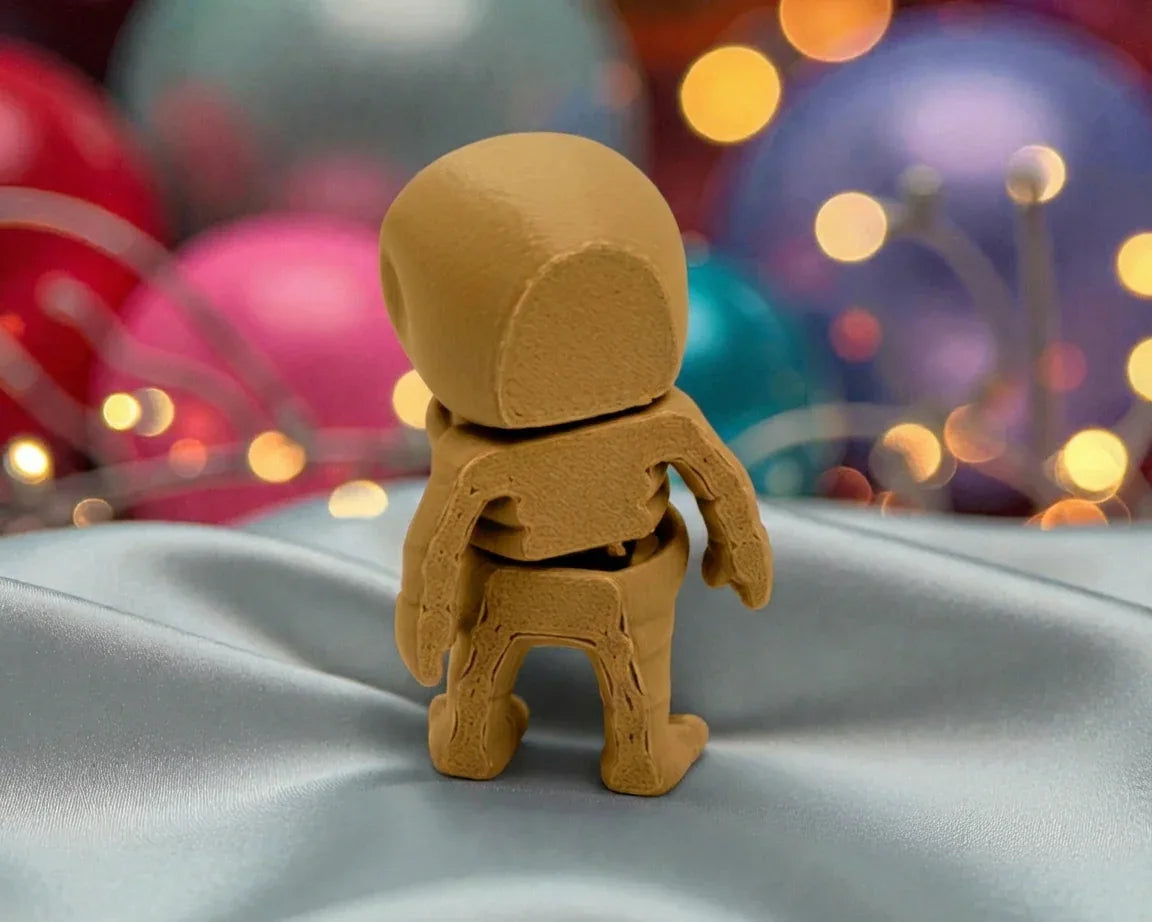 Tiny Alien Skeleton Wood - Back