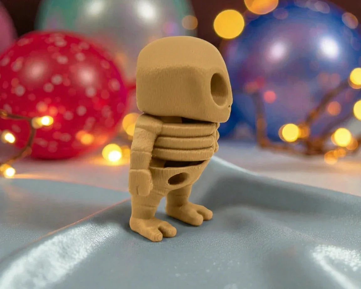Tiny Alien Skeleton Wood - Side
