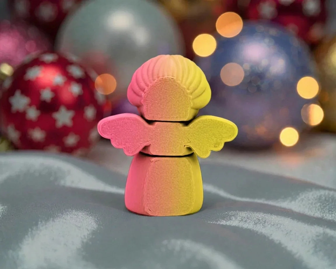 Tiny Angel Silk Pink Yellow - Back