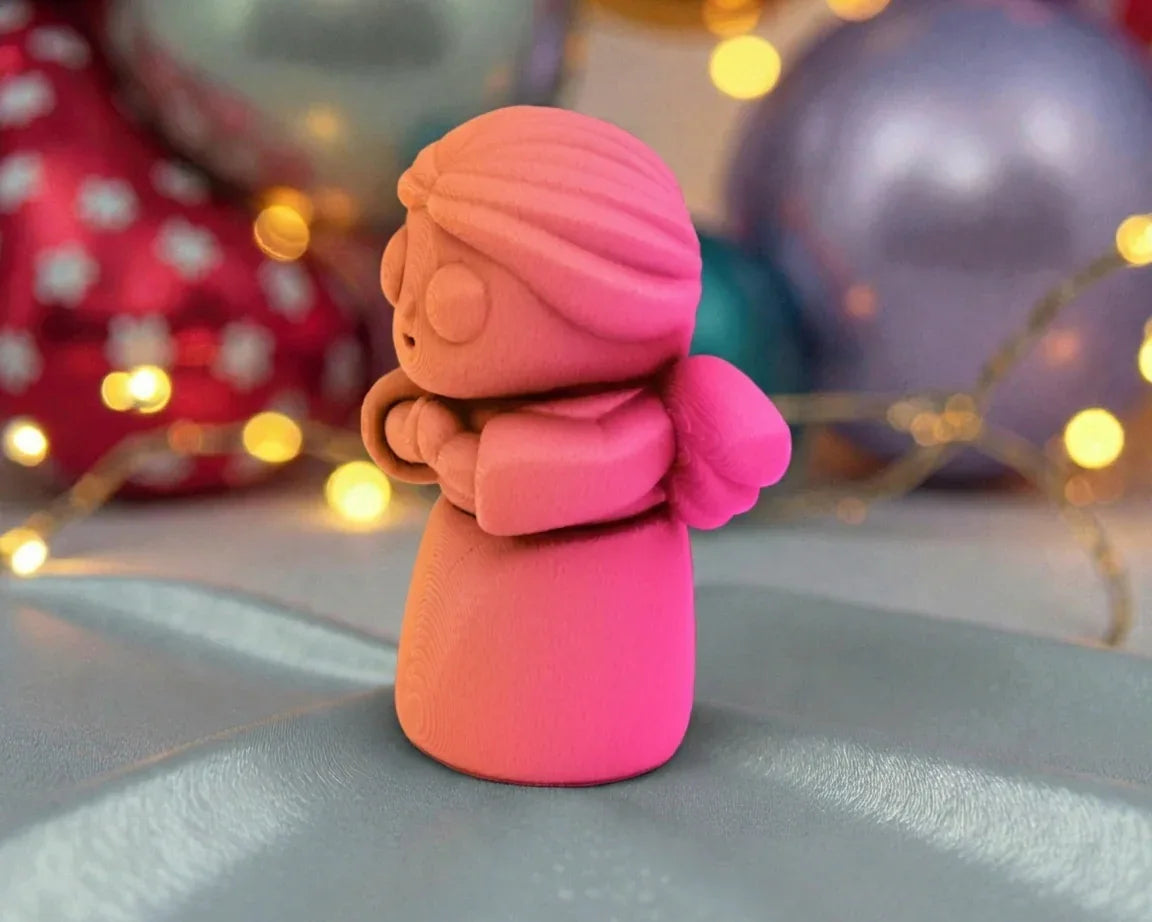 Tiny Angel Silk Pink Yellow - Side