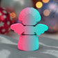 Tiny Angel Silk Teal Orange Red - Back