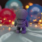 Tiny Astronaut Silk Midnight Purple - Front