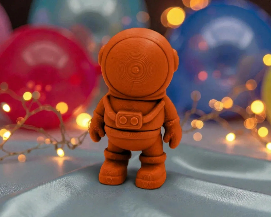 Tiny Astronaut Silk Red Copper - Front