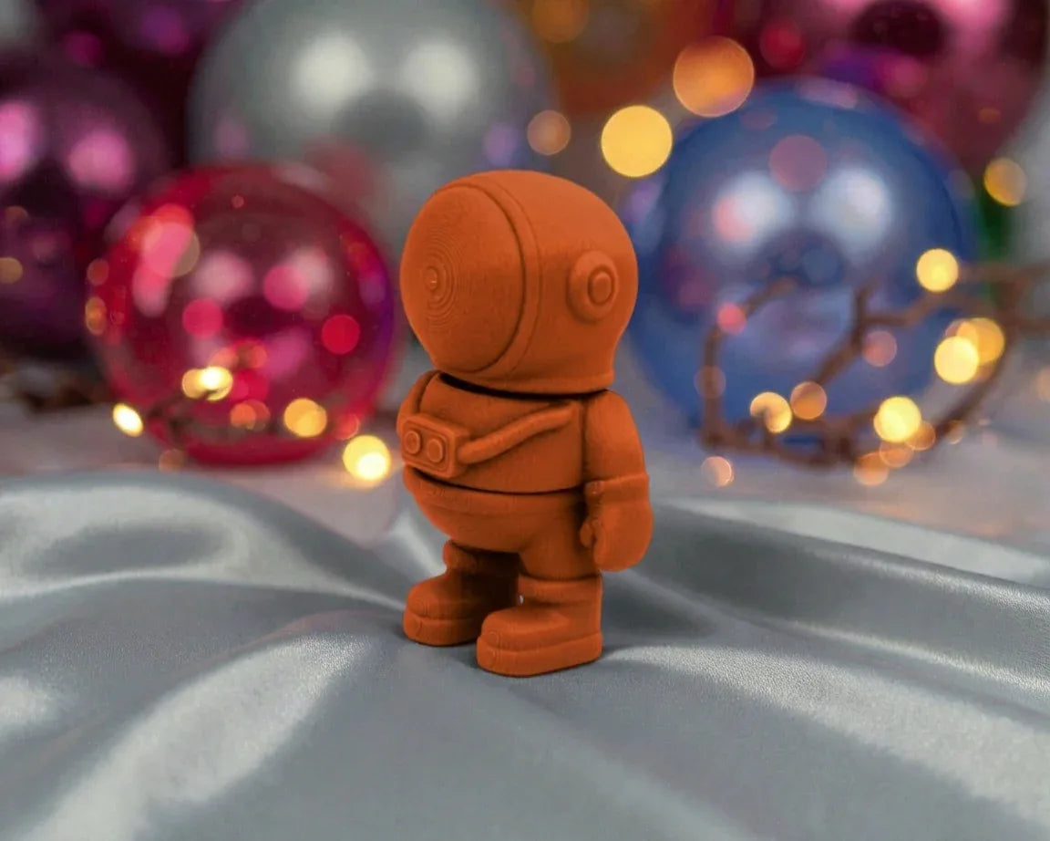 Tiny Astronaut Silk Red Copper - Side