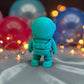 Tiny Astronaut Silk Sapphire Forest - Front