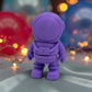 Tiny Astronaut Silk Starling Purple - Front