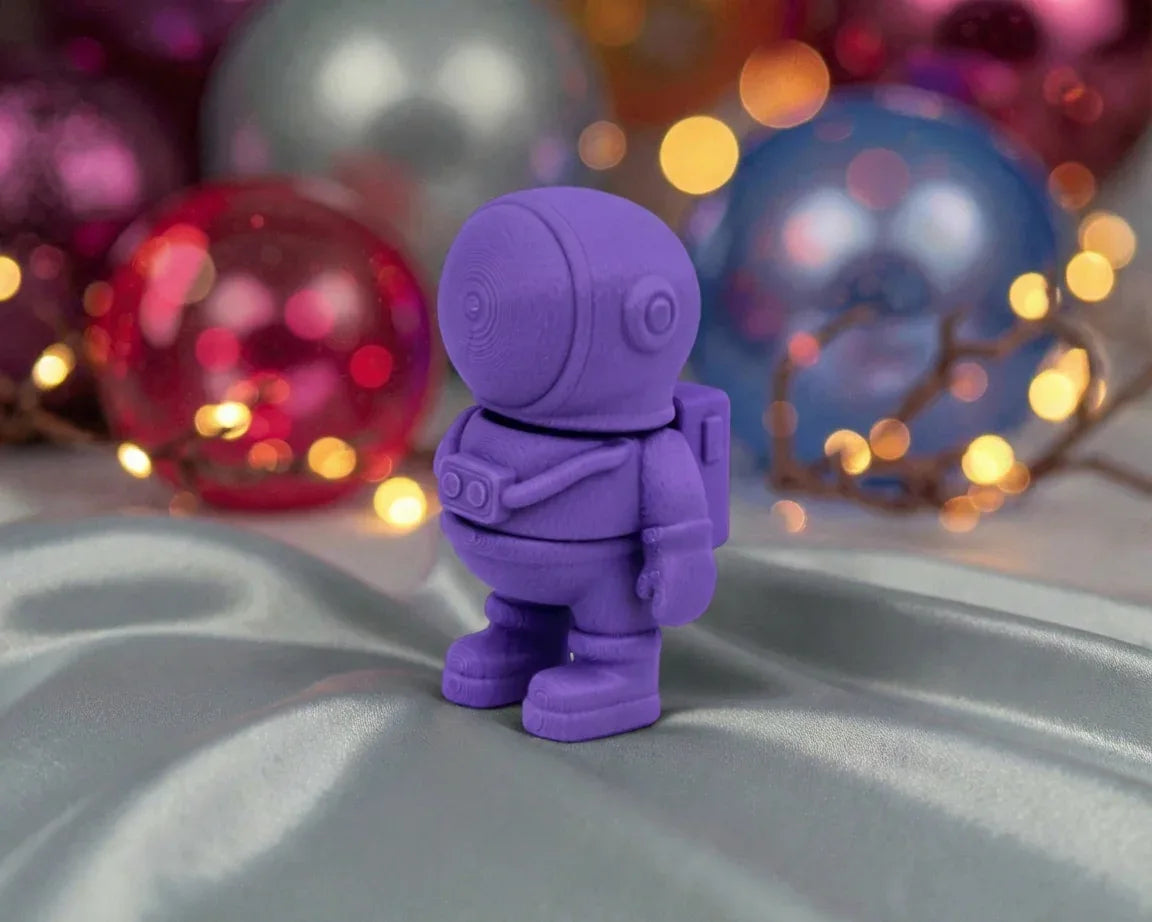 Tiny Astronaut Silk Starling Purple - Side